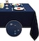 Obstal Rectangle Table Cloth OilProof SpillProof and Water Resistance Microfiber Tablecloth Decorative Fabric Table Cover for Outdoor and Indoor Use Navy Blue 60 x 102 Inch