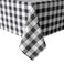 Hiasan 60 x 84 Inch Checkered Tablecloth Rectangle Wrinkle Resistant and Waterproof Table Cloth for Picnic Dinner and Party Washable Polyester Fabric Black and White Gingham Pattern