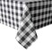 Hiasan 60 x 84 Inch Checkered Tablecloth Rectangle Wrinkle Resistant and Waterproof Table Cloth for Picnic Dinner and Party Washable Polyester Fabric Black and White Gingham Pattern