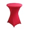 iEventStar 30 inches 32 Highboy Cocktail Round Stretch Spandex Fitted Table Cover High Top Square Corners Tablecloth 3032 Dia x 43 Fuchsia