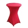 iEventStar 30 inches 32 Highboy Cocktail Round Stretch Spandex Fitted Table Cover High Top Square Corners Tablecloth 3032 Dia x 43 Fuchsia