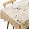 TruDelve Heavy Duty Vinyl Tablecloth Beige Plastic Table Cloth Waterproof Wipeable Oilcloth Tablecloths for Rectangle Tables 54 x 72 Leaves