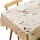 TruDelve Heavy Duty Vinyl Tablecloth Beige Plastic Table Cloth Waterproof Wipeable Oilcloth Tablecloths for Rectangle Tables 54 x 72 Leaves