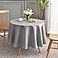 maxmill Round Jacquard Tablecloths Swirl Pattern Spillproof Wrinkle Free Heavy Weight Soft Table Cloth for Circular Table Cover of Buffet Banquet Parties Holiday Dinner Round 90 Inch Light Grey