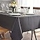 maxmill Jacquard Tablecloth Swirl Design Water Resistance Antiwrinkle Heavy Weight Soft Table Cloth for Buffet Banquet Parties Event Holiday Dinner Rectangle 60 x 84 Inch Charcoal