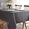maxmill Jacquard Tablecloth Swirl Design Water Resistance Antiwrinkle Heavy Weight Soft Table Cloth for Buffet Banquet Parties Event Holiday Dinner Rectangle 60 x 84 Inch Charcoal