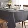 maxmill Jacquard Tablecloth Swirl Design Water Resistance Antiwrinkle Heavy Weight Soft Table Cloth for Buffet Banquet Parties Event Holiday Dinner Rectangle 60 x 84 Inch Charcoal