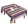 Fowecelt Mexican Serape Blanket Tablecloth 59 x 84 Inch for Mexican Party Wedding Decorations Outdoor Picnics Dining Table Large Square Fringe Cotton Handwoven Table Cloth