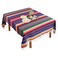 Fowecelt Mexican Serape Blanket Tablecloth 59 x 84 Inch for Mexican Party Wedding Decorations Outdoor Picnics Dining Table Large Square Fringe Cotton Handwoven Table Cloth