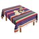 Fowecelt Mexican Serape Blanket Tablecloth 59 x 84 Inch for Mexican Party Wedding Decorations Outdoor Picnics Dining Table Large Square Fringe Cotton Handwoven Table Cloth
