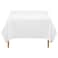 Lann's Linens Lanns Linens 70 Square Premium Tablecloth for WeddingBanquetRestaurant Polyester Fabric Table Cloth White