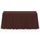 Lann's Linens Lanns Linens 90 x 132 Inch Rectangular Tablecloth Washable Polyester Fabric Table Cloth for Dining Tables Restaurants Weddings Chocolate Brown