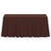 Lann's Linens Lanns Linens 90 x 132 Inch Rectangular Tablecloth Washable Polyester Fabric Table Cloth for Dining Tables Restaurants Weddings Chocolate Brown