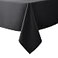 Biscaynebay Textured Fabric Tablecloths 60x84 Rectangular Black Water Resistant Spill Proof Tablecloths for Dining Kitchen Wedding and Parties Machine Washable