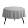 Gee Di Moda Round Tablecloth 70 Inch Silver Round Table Cloth for 24 to 48 Inch Round Tables Heavy Duty Washable Fabric for Buffet Table Holiday Party Dinner Wedding Baby Shower