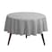 Gee Di Moda Round Tablecloth 70 Inch Silver Round Table Cloth for 24 to 48 Inch Round Tables Heavy Duty Washable Fabric for Buffet Table Holiday Party Dinner Wedding Baby Shower