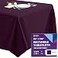 Gee Di Moda Rectangle Tablecloth 90 x 132 Inch Eggplant Table Cloth for 6 Foot Tables with FloorLength Drop Heavy Duty Washable Fabric for Holiday Party Dinner Weddings Baby Shower