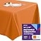 Gee Di Moda Rectangle Tablecloth 90 x 132 Inch Orange Table Cloth for 6 Foot Tables with FloorLength Drop Heavy Duty Washable Fabric for Holiday Party Dinner Weddings Baby Shower