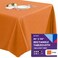 Gee Di Moda Rectangle Tablecloth 90 x 132 Inch Orange Table Cloth for 6 Foot Tables with FloorLength Drop Heavy Duty Washable Fabric for Holiday Party Dinner Weddings Baby Shower