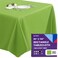 Gee Di Moda Rectangle Tablecloth 90 x 132 Inch Apple Green Table Cloth for 6 Foot Tables with FloorLength Drop Heavy Duty Washable Fabric for Holiday Party Dinner Weddings Baby Shower