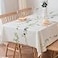 TruDelve Heavy Duty Vinyl Tablecloths Plastic Table Cloths for Kitchen Dining Table Wipeable PVC Waterproof Tablecloth for Rectangle Tables 54x 84 Olives