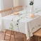 TruDelve Heavy Duty Vinyl Tablecloths Plastic Table Cloths for Kitchen Dining Table Wipeable PVC Waterproof Tablecloth for Rectangle Tables 54x 84 Olives