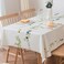 TruDelve Heavy Duty Vinyl Tablecloths Plastic Table Cloths for Kitchen Dining Table Wipeable PVC Waterproof Tablecloth for Rectangle Tables 54x 84 Olives