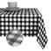 Obstal 100 Waterproof PVC Table Cloth OilProof SpillProof Vinyl Rectangle Tablecloth Wipeable Table Cover for Outdoor and Indoor UseBlack54 x 54 Inch