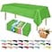 ZIMPLEWARE Premium Lime Green Plastic Table Cloth Disposable 12 Pk Plastic Tablecloths for Rectangle Tables 54in x 108in Party Table Cloths Disposable for 6ft to 8ft Rectangle Tables