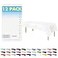 ZIMPLEWARE Premium White Plastic Table Cloth Disposable 12 Pk Plastic Tablecloths for Rectangle Tables 54in x 108in Party Table Cloths Disposable for 6ft to 8ft Rectangle Tables