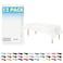 ZIMPLEWARE Premium White Plastic Table Cloth Disposable 12 Pk Plastic Tablecloths for Rectangle Tables 54in x 108in Party Table Cloths Disposable for 6ft to 8ft Rectangle Tables