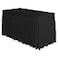 Surmente 10 Pack Black Table Skirt for Rectangle Tables14ft Black Skirting for Teacher Desks Weddings Banquets or Parties