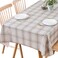 TruDelve Heavy Duty Vinyl Table Cloth for Kitchen Dining Tables Wipeable PVC Tablecloth for Rectangle Table 54 x 108 Lattice3
