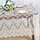 ShinyBeauty LaceTableclothRectangular 60x120Inch White Rectangle Overlay Tea Tablecloth Lace Tablecloths Long Rectangular Tablecloth Lace Tablecloth 60 Table Floral Embroidery Lace Table Cloths