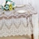 ShinyBeauty LaceTableclothRectangular 60x120Inch White Rectangle Overlay Tea Tablecloth Lace Tablecloths Long Rectangular Tablecloth Lace Tablecloth 60 Table Floral Embroidery Lace Table Cloths