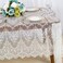 ShinyBeauty LaceTableclothRectangular 60x120Inch White Rectangle Overlay Tea Tablecloth Lace Tablecloths Long Rectangular Tablecloth Lace Tablecloth 60 Table Floral Embroidery Lace Table Cloths
