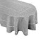 Grelucgo Solid Dark Gray Color Hemstitched Tablecloth Oval 60 x 102 Inches Tablecloth
