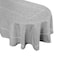 Grelucgo Solid Dark Gray Color Hemstitched Tablecloth Oval 60 x 102 Inches Tablecloth