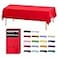 D&Z DZ Plastic Table Cloth Disposable 12 Pack Red Rectangle Tablecloth Individually Wrapped for IndoorOutdoor 54 x 108 Inch Table Cover for Party Picnic Birthday Wedding Dinner