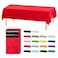 D&Z DZ Plastic Table Cloth Disposable 12 Pack Red Rectangle Tablecloth Individually Wrapped for IndoorOutdoor 54 x 108 Inch Table Cover for Party Picnic Birthday Wedding Dinner
