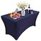 RELIANCER 1 Pack Stretch Spandex Table Covers for Rectangular Tables8FT Elastic Fitted TableclothUniversal Rectangular Table Cloth Protector for Outdoor PartyWeddingBarBirthdayBanquetEvents
