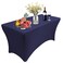 RELIANCER 1 Pack Stretch Spandex Table Covers for Rectangular Tables8FT Elastic Fitted TableclothUniversal Rectangular Table Cloth Protector for Outdoor PartyWeddingBarBirthdayBanquetEvents
