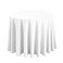 Hiasan White Round Tablecloth 120 Inch Waterproof Stain Resistant Spillproof Polyester Fabric Table Cloth for Dining Room Kitchen Party