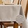 BALCONY &amp; BALCONY FALCON Rectangle Tablecloth Washable Wrinkle Resistant and Water Proof Table Cloth Decorative Linen Fabric Tablecloths for Dining Parties Kitchen Wedding and Outdoor Use Beige 57x118
