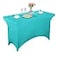 LZY Spandex Fitted Stretch Table Cover for 4ft or 6ft or 8ft Folding Table Rectangular Cocktail Tablecloth Perfect for Party or Banquet