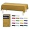 D&Z DZ Plastic Tablecloth Disposable 12 Pack Gold Table Cloth Individually Wrapped for IndoorOutdoor 54 x 108 Inch Table Cover for Rectangle Table Ideal for Party Picnic Birthday Wedding Dinner