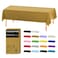 D&Z DZ Plastic Tablecloth Disposable 12 Pack Gold Table Cloth Individually Wrapped for IndoorOutdoor 54 x 108 Inch Table Cover for Rectangle Table Ideal for Party Picnic Birthday Wedding Dinner