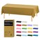 D&Z DZ Plastic Tablecloth Disposable 12 Pack Gold Table Cloth Individually Wrapped for IndoorOutdoor 54 x 108 Inch Table Cover for Rectangle Table Ideal for Party Picnic Birthday Wedding Dinner