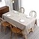 maxmill Lux Faux Linen Tablecloth with Slubby Yarn Textured Weaves Wrinkle Free AntiShrink Soft Table Cloth for Kitchen Dining Tabletop for Outdoor and Indoor Use Rectangle 60 x 84 Inch Natural