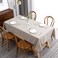 maxmill Lux Faux Linen Tablecloth with Slubby Yarn Textured Weaves Wrinkle Free AntiShrink Soft Table Cloth for Kitchen Dining Tabletop for Outdoor and Indoor Use Rectangle 60 x 84 Inch Natural